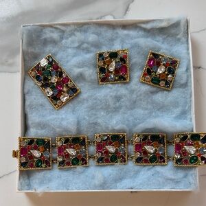 Elegant Multicolor Gemstone Jewelry Set